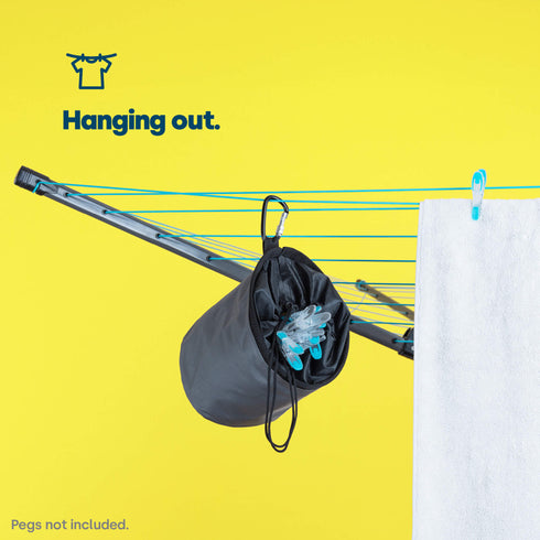 Clothes Peg Bag with Carabiner